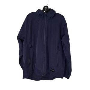 Beyond Clothing Navy Blue Full Zip Windbreaker Men's XL